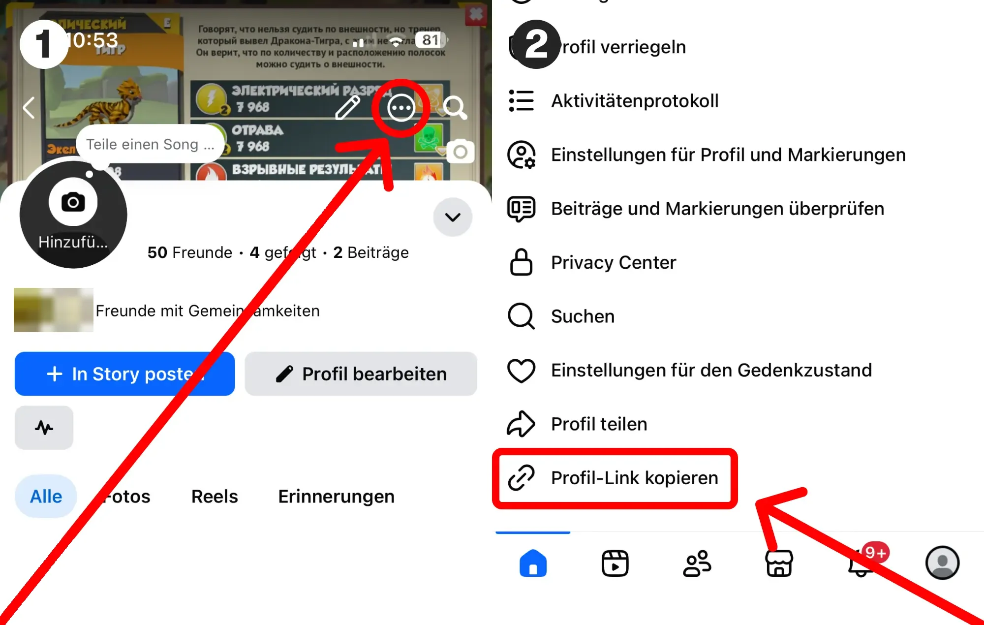Facebook Gruppenmitglieder kaufen: Anleitung mit Screenshots – hier findest du deinen Facebook-Benutzernamen oder Profil-Link