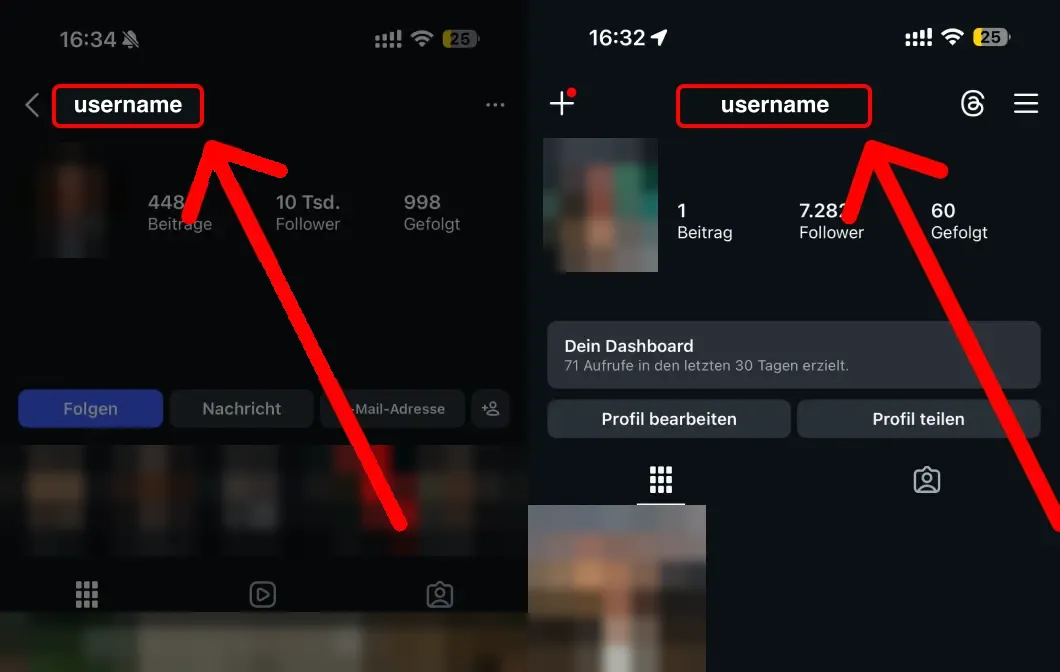 Instagram Likes kaufen: Anleitung mit Screenshots – hier findest du deinen Instagram-Benutzernamen oder Profil-Link