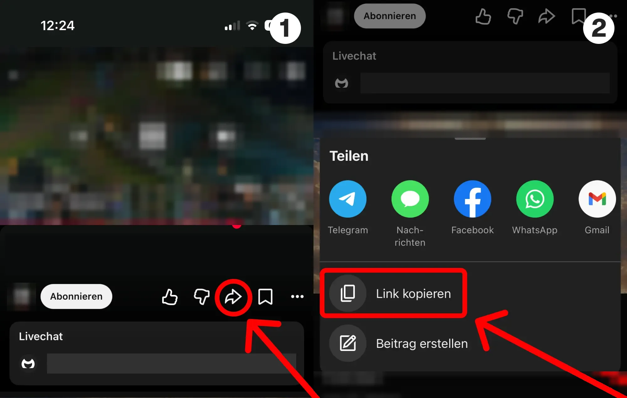 YouTube Live Zuschauer kaufen: Anleitung mit Screenshots – hier findest du deinen YouTube-Benutzernamen oder Profil-Link